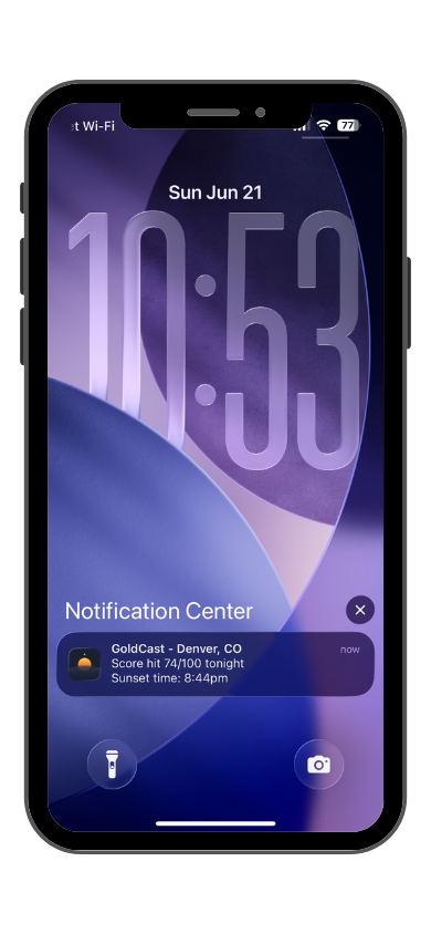 LightCast GoldCast alert